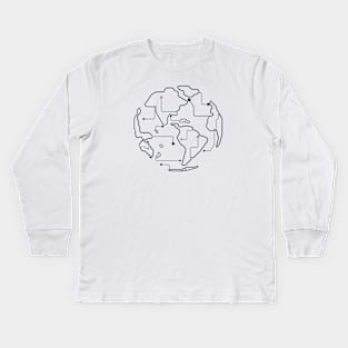 world connect Kids Long Sleeve T-Shirt